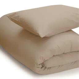 Rackhams Easycare Percale Duvet Cover - Walnut Whip - Superking - Walnut Whip - 50% Cotton/50% Polyester - thumbnail 1