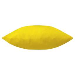 Rackhams Plain Outdoor Cushion Cover - Yellow - 55cm x 55cm - Yellow - 100% Polyester - thumbnail 3
