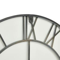Rackhams Skeleton Wall Clock - Grey - One Size - Grey - 100% Mixed - thumbnail 2