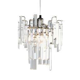 Rackhams Onega Antique Brass & Glass Easy Fit Pendant Shade - thumbnail 2