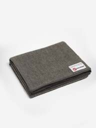 Rackhams Recycled Eco Twill Wool Blanket - Grey - Sediment - thumbnail 1