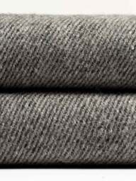 Rackhams Recycled Eco Twill Wool Blanket - Grey - Sediment - thumbnail 4