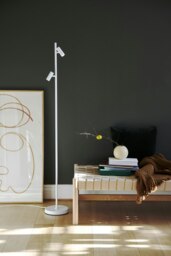 Rackhams Omari - Floor lamp - White - White - Metal - 1 - thumbnail 4