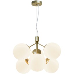 Rackhams Ivona 6-Spot - Ceiling pendant - Brass - Gold - Glass - 1 - thumbnail 3