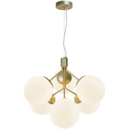 Rackhams Ivona 6-Spot - Ceiling pendant - Brass - Gold - Glass - 1 - thumbnail 2