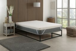 Rackhams Cool Quilted Memory Foam Mattress Topper - Pressure-Relieving Support - 5ft King Mattress (150cm x 200cm) - thumbnail 1