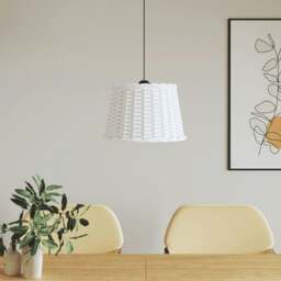 Rackhams Ceiling Lamp Shade White �_�”�_40x26 cm Wicker - thumbnail 1