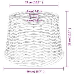 Rackhams Ceiling Lamp Shade White �_�”�_40x26 cm Wicker - thumbnail 6