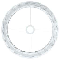 Rackhams Ceiling Lamp Shade White �_�”�_40x26 cm Wicker - thumbnail 5