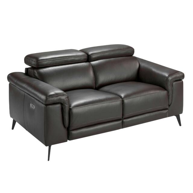 Rackhams Relax sofa in chocolate brown leather 6050/6051 - 170 x 103 x 99 - 2 - image 1