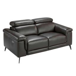 Rackhams Relax sofa in chocolate brown leather 6050/6051 - 170 x 103 x 99 - 2 - thumbnail 1