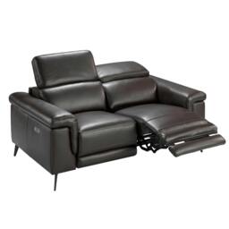 Rackhams Relax sofa in chocolate brown leather 6050/6051 - 170 x 103 x 99 - 2 - thumbnail 5