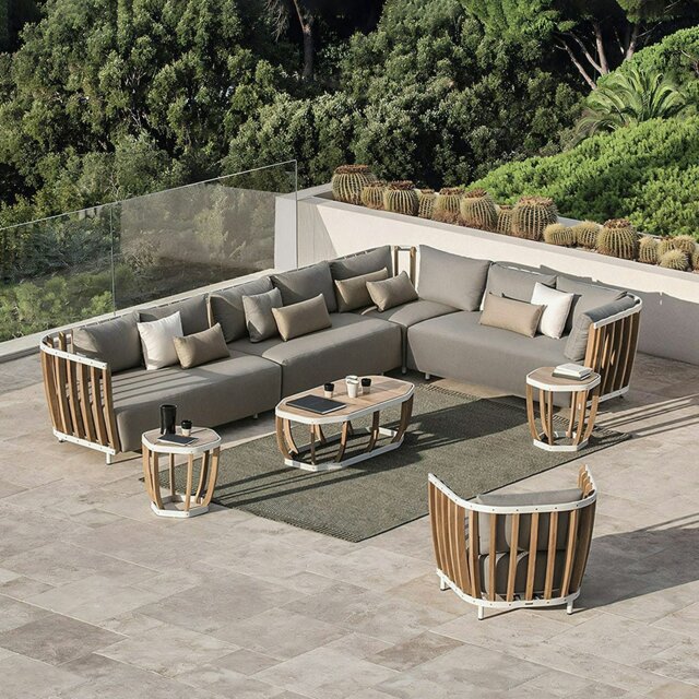 Rackhams Gloria Outdoor Sofa Set, Outdoor Furniture, Teak Wood - Armchair - image 1