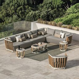 Rackhams Gloria Outdoor Sofa Set, Outdoor Furniture, Teak Wood - Armchair - thumbnail 1