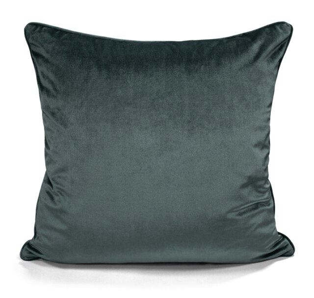 Rackhams Luxury Plain Matte Velvet Cushion - 43cm x 43cm - Grey - image 1