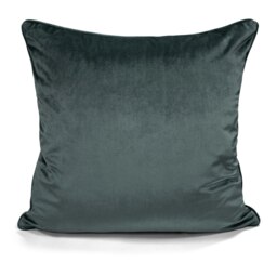 Rackhams Luxury Plain Matte Velvet Cushion - 43cm x 43cm - Grey - thumbnail 1