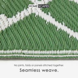 Rackhams Outdoor Rug Luxury Waterproof Reversible Recycled, For Garden, Ada Botanical - 180 x 270 cm - thumbnail 3