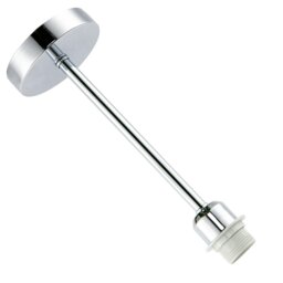 Rackhams Classic Polished Chrome Ceiling Light Fixture to Showcase Lamp Shades - thumbnail 4