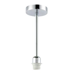 Rackhams Classic Polished Chrome Ceiling Light Fixture to Showcase Lamp Shades - thumbnail 1