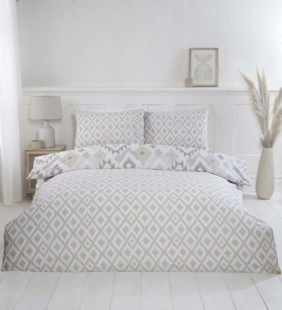 Rackhams Ikat Natural Duvet Cover Set - Single - image 1