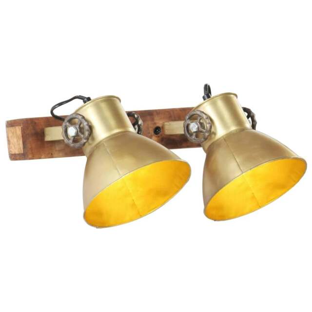 Rackhams Industrial Wall Lamp Brass 45x25 cm E27