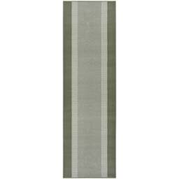 Rackhams Designer Velours Green Runner “Band” – Classic Elegance - 80X500 cm - thumbnail 1