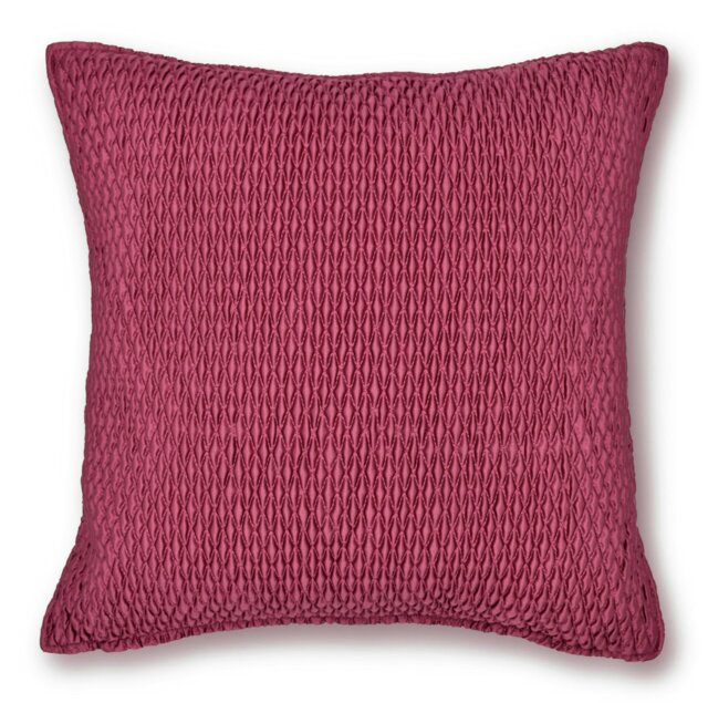 Rackhams Luxury Ribbed Scatter Cushion - 43cm x 43cm - Wine