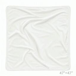 Rackhams Organic Baby Blanket for Sensitive Skin - White Receiving Blanket - thumbnail 2