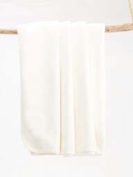 Rackhams Organic Baby Blanket for Sensitive Skin - White Receiving Blanket - thumbnail 1