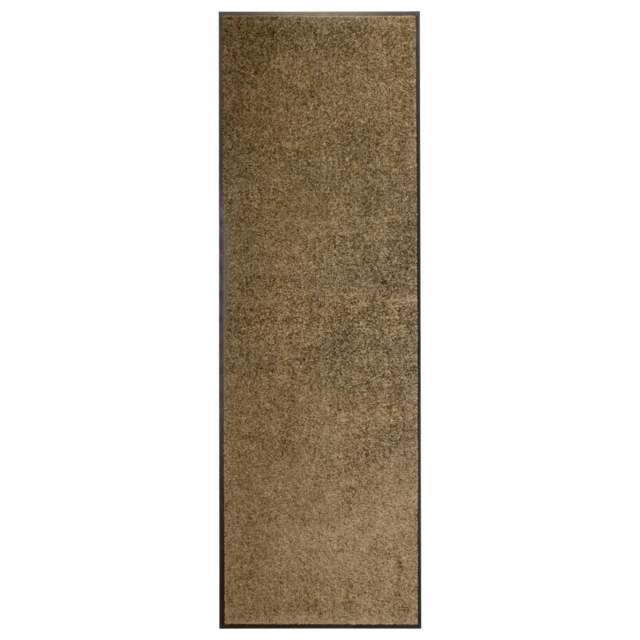 Rackhams Doormat Washable Brown 60x180 cm