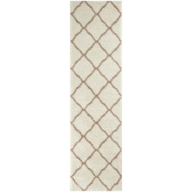 Rackhams Moroccan Ivory Shaggy Rug - 730 - 80X300 cm - image 1