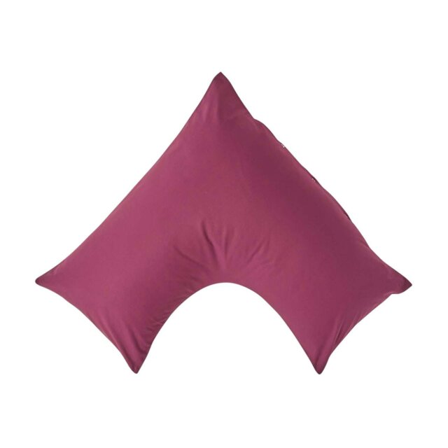 Rackhams Egyptian Cotton V Shaped Pillowcase 200 TC - Plum - image 1