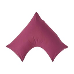 Rackhams Egyptian Cotton V Shaped Pillowcase 200 TC - Plum - thumbnail 1
