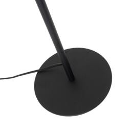 Rackhams Modern Spot Floor Lamp in Matte Black and Gold with Adjustable Head - thumbnail 5