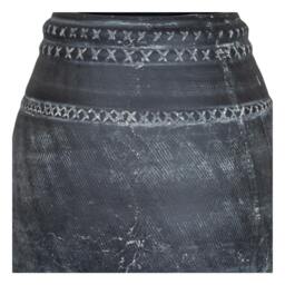 Rackhams Etched Collection Tall Vase - Black - 32cm x 25cm x 25cm - Black - 100% Mixed - thumbnail 3
