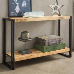 Rackhams Console Table Herica Industrial Vintage - Wood - 1 - 120CM X35 X 76CM  (LXDXH)