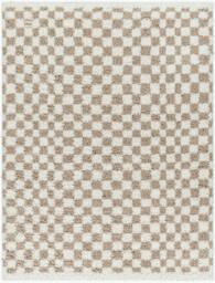 Rackhams Birmingham-Modern Black Grey Brown Checkered Soft Plush Pile Rug - 200 x 275 cm - thumbnail 2