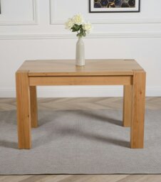 Rackhams Kuba Small Oak Dining Table with Harvard Oak Chairs - Natural Oak - 6 chairs - thumbnail 6