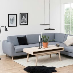 Rackhams Marte Coffee Table with Open Shelf in White Oak - 1 - White & Natural - Brown - thumbnail 4