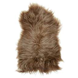 Rackhams Icelandic Sheepskin Chair Cover Brown 70x110 cm - thumbnail 2