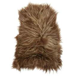 Rackhams Icelandic Sheepskin Chair Cover Brown 70x110 cm - thumbnail 6