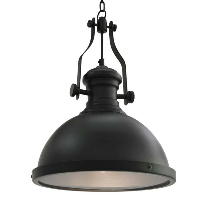 Rackhams Ceiling Lamp Black Round E27 - image 1
