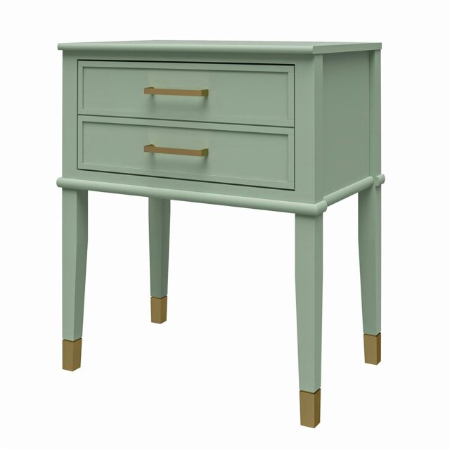 Rackhams Westerleigh End Table with Drawer in Green - Green - image 1