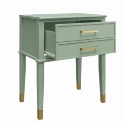 Rackhams Westerleigh End Table with Drawer in Green - Green - thumbnail 3