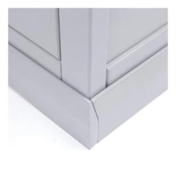 Rackhams Rocca 4 Drawer Chest of Drawers Chrome Knob - Grey - thumbnail 6