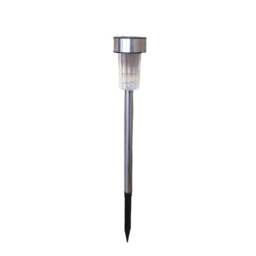 Rackhams 36cm 10 White LED Stainless Steel Solar Garden Path Lights - thumbnail 6