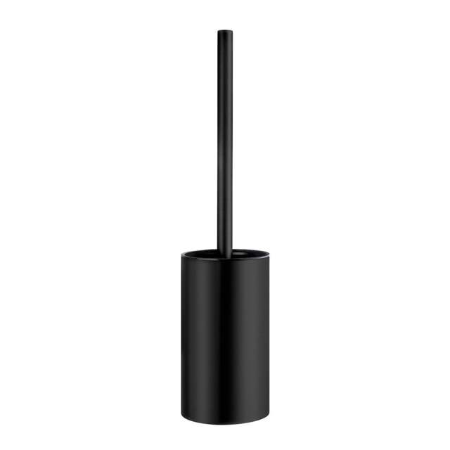 Rackhams Black Steel Freestanding Toilet Brush and Holder - image 1