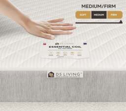 Rackhams Tranquil 13.5 Bonnell Spring  Mattress with Gel Comfort Layer - 3ft - Single - Essentials by DS Living - Small Double - thumbnail 4