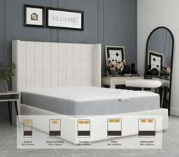 Rackhams Tranquil 13.5 Bonnell Spring  Mattress with Gel Comfort Layer - 3ft - Single - Essentials by DS Living - Small Double - thumbnail 6