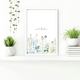 Rackhams Bathroom Decor Small - Set of 2 wall art prints - A2 16.54 x 23.39 in / 42 x 59.4 cm - Satin Photo paper 280 gsm - White Frame - thumbnail 5